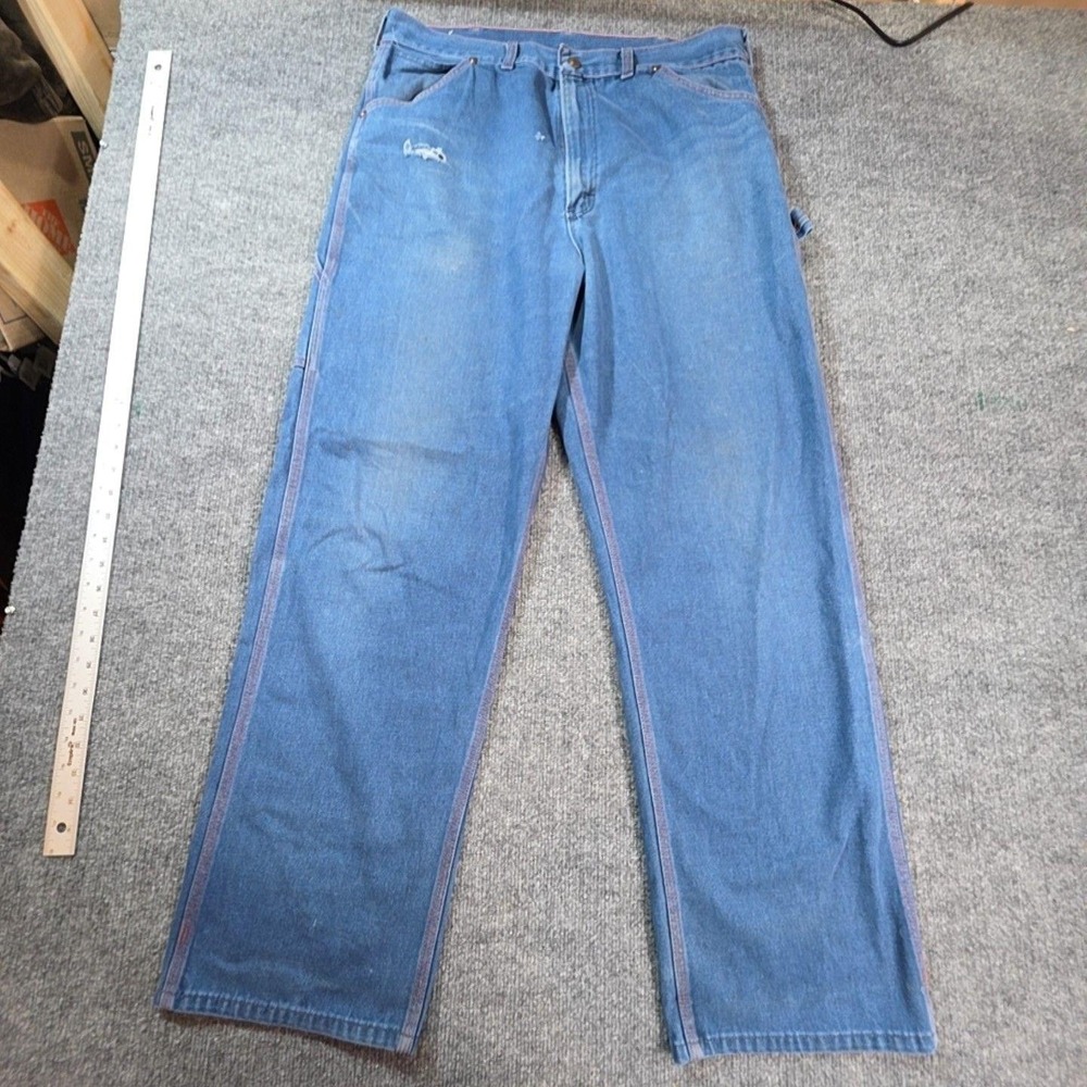Vintage Big Mac Carpenter Jeans Mens 38x30 Blue Relaxed Straight Denim